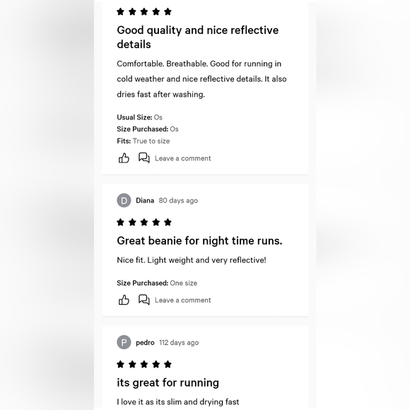 lululemon Reflective Out Run Beanie Rulu™ Fabric for Running NWT - Picture 5 of 11